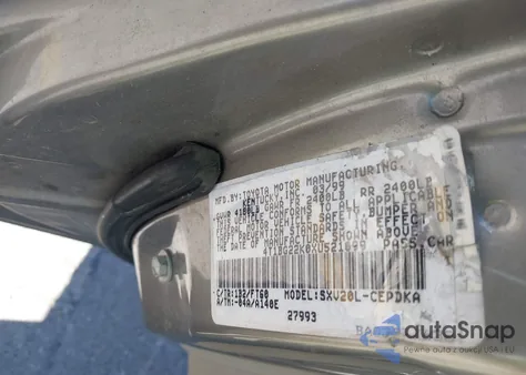 1999 Toyota Camry Ce from USA, damaged, VIN 4T1BG22K0XU521099